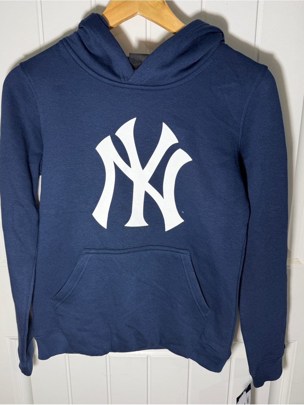 New York Yankees Youth Medium 10/12 Hoodie Blue MLB Pullover Sweatshirt NWT